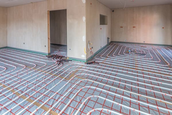 Instalación de calefacción por suelo radiante